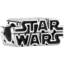 Pandora Star Wars 3D Logo Charm - Silver/Black