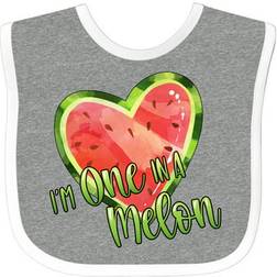 Inktastic I'm One in a Melon Watermelon Heart Baby Bib