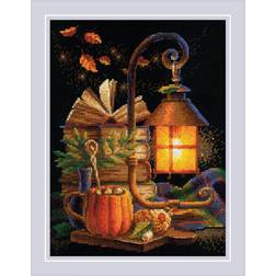 Riolis Counted Cross Stitch Kit 7"X9.5"-Cozy Autumn R2146