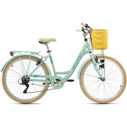 Da Capo Cantaloupe 26" With Basket RH 2020 Yellow/Mint Green Damenfahrrad