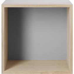 Muuto Mini Stacked 2.0 Medium Oak/Light Grey Vegghylle 33.2cm