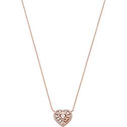 Michael Kors Love Necklace - Rose Gold/Transparent