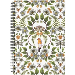 Famgem Spiral Notebook Spring Reflection Floral Botanical Flowers A5