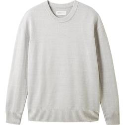 Tom Tailor Denim Sweater - Light Stone Gray Melange