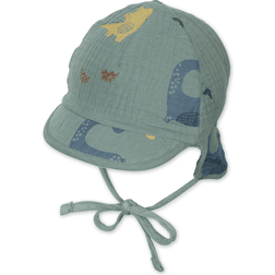 Sterntaler Kid's Reversible Peaked Cap - Dark Green