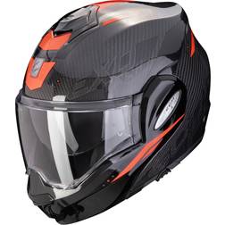 Scorpion Exo-Tech Evo Carbon Rover Helmet - Black/Red