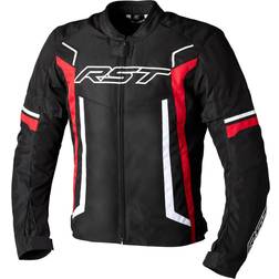 Rst Pilot Evo Motorrad Textiljacke, schwarz-weiss-rot, Größe