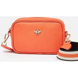 Alice Wheeler Mini Mayfair with Webbing Strap Bag - Orange