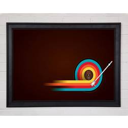 Single Picture Matte Black Framed Art 59.7x42cm