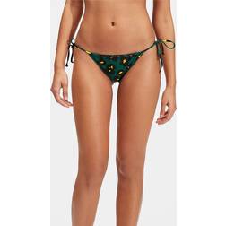 Nautica LaDoubleJ String Bikini Bottom Leopard - Verde