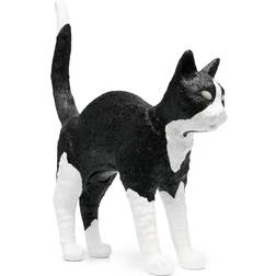 Seletti Jobby the Cat - Black/White Lampe de table 46cm