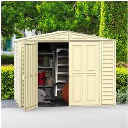 Saffron 8x8ft Vinyl Shed with Foundation Kit (Building Area )