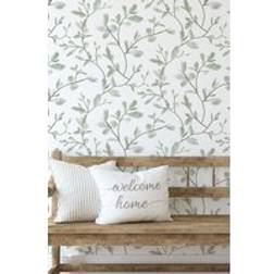 Superfresco Easy Eugenie Leaf Trail Green Wallpaper Roll
