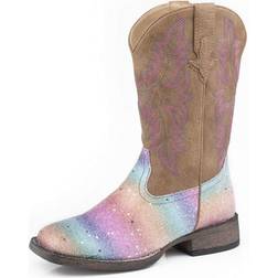 Roper ROPER Girl's Glitter Rainbow Toddler/Little Kid Tan Little Kid