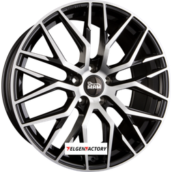 Mam felgen rs4 8x18 et30 5x112 black front polished bfp 18zoll - Schwarz Front Polished 8