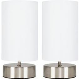 ValueLights 2 Touch Dimmer Bedside Table Lamp