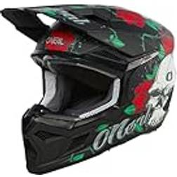 O'Neal Motocross-Helm MX Enduro ABS-Schale, Sicherheitsnorm ECE 22.06, Lüftungsöffnungen für optimale Kühlung 3SRS Helmet MELANCIA V.24 Erwachsene Schwarz Multi Größe Junior, Kinder