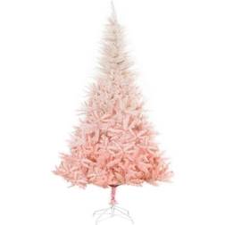 Homcom Realistic Design Faux Light Pink Christmas Tree 180cm