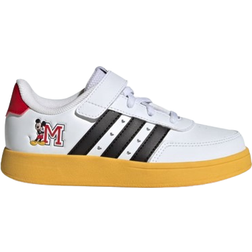 adidas Kid's Breaknet X Disney Mickey Mouse Shoes - Cloud White/Core Black/Bold Gold