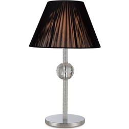 Gelnett Silver/Black Table Lamp 40cm
