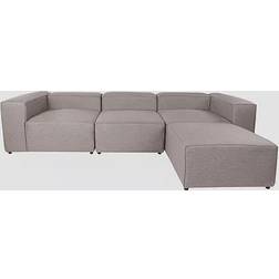 Hanah Home Cahit Brown Sofa 116.5" 3 Seater