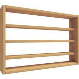 VCM Wooden Beech Wall Shelf 60cm