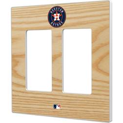 Keyscaper Houston Astros Baseball Bat Design Double Rocker Light Switch Plate