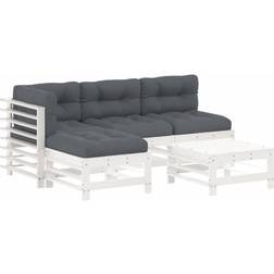 vidaXL 3186068 Lounge-Set, 1 Tisch einschl. 3 Sofas