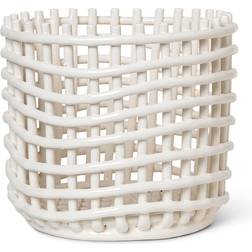 Ferm Living Braided Off White Korb 23.5cm