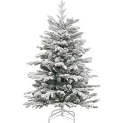 vidaXL Snow Hinge Green/White Christmas Tree 120cm