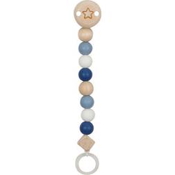 Goki Houten Fopspeenketting Ster Blauw