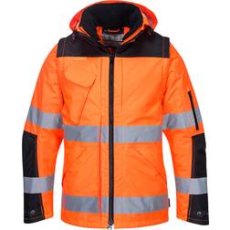 Portwest Pro Hi-Vis 3-In-1 Jacket - Orange/Black