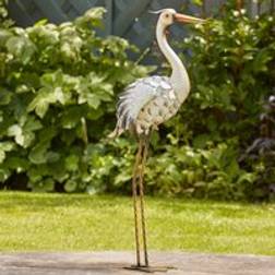 Garden Gear Metal Heron Ornament