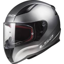 LS2 Rapid II Solid Helm - Silber