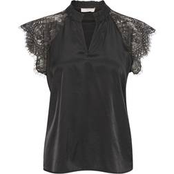 Cream CRNola Lace Blouse - Pitch Black