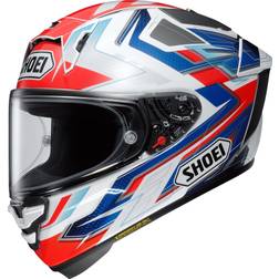 Shoei X-Spr Pro Graphic Motorcycle Helmet - Blue/Red/White Adult