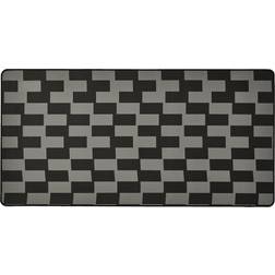 IKEA BLÅSKATA Spelmusmatta, svart/grå mönstrad, 40x80