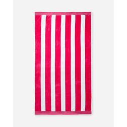 Allure XL Cabana Stripe Bath Towel White, Pink, Natural