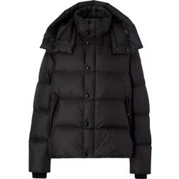 Burberry Detachable Sleeve Nylon Puffer Jacket - Black