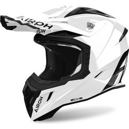Airoh Aviator Ace Solid Motocross Helm, weiss, Größe