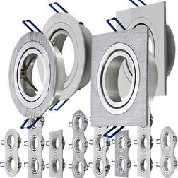 V-TAC Elegant Installation Frame Silver Lampedel 2stk