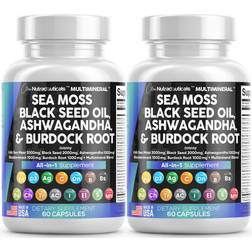 Clean Nutraceuticals Sea Moss 3000mg Black Seed Oil 120 pcs