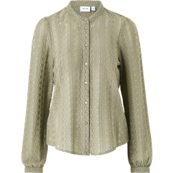 Vila Vichikka Blouse - Olijfgroen