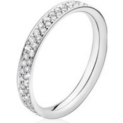 Georg Jensen Magic 18ct White Gold Pave-Set Diamond Band Ring