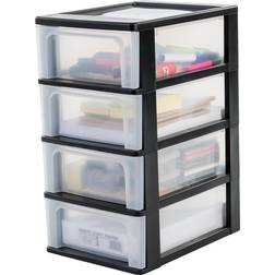 Plastic Drawers Black Boîte de rangement 7L