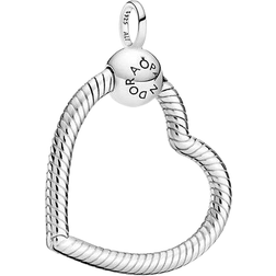 Pandora Moments Heart Charm Pendant - Silver