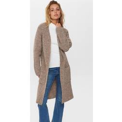 Nümph Strik Nuzindi Long Cardigan Fossil Melange