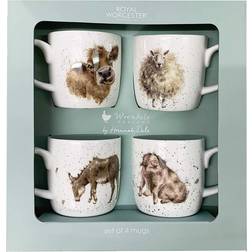 Royal Worcester Wrendale Designs Summer Farmyard Mug 31cl 4pcs