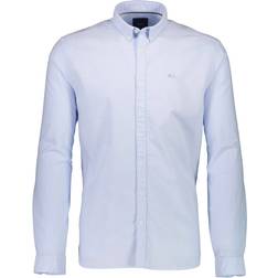 Lindbergh Solid Oxford Shirt - Blue