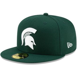 New Era Green Michigan State Spartans Primary Team Logo Basic 59FIFTY Fitted Hat Men's